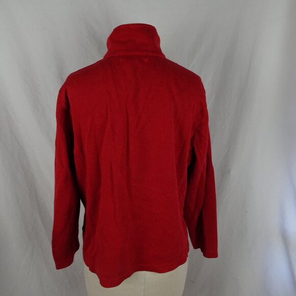 Lauren Ralph Lauren Red Jacket with Gold Clasp Closure & Pockets Size 1X - Picture 3 of 9
